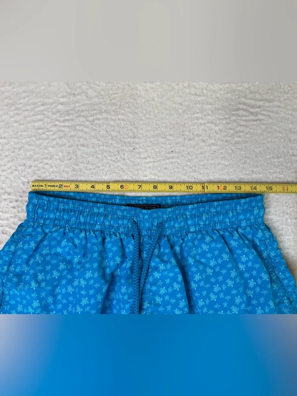 Vilebrequin Mini Turtles Moorea Swim Trunks Shorts Blue Hawaii Men's Size Large